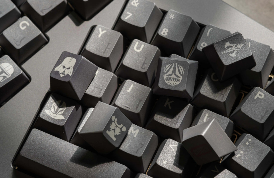 Original sci-fi Star Wars series, The Mandalorian themed keycap factory height 172 key PBT material mechanical keyboard personalized keycap set