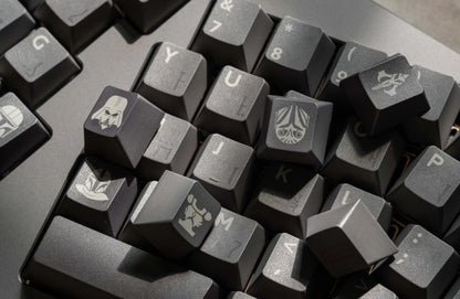 Original sci-fi Star Wars series, The Mandalorian themed keycap factory height 172 key PBT material mechanical keyboard personalized keycap set