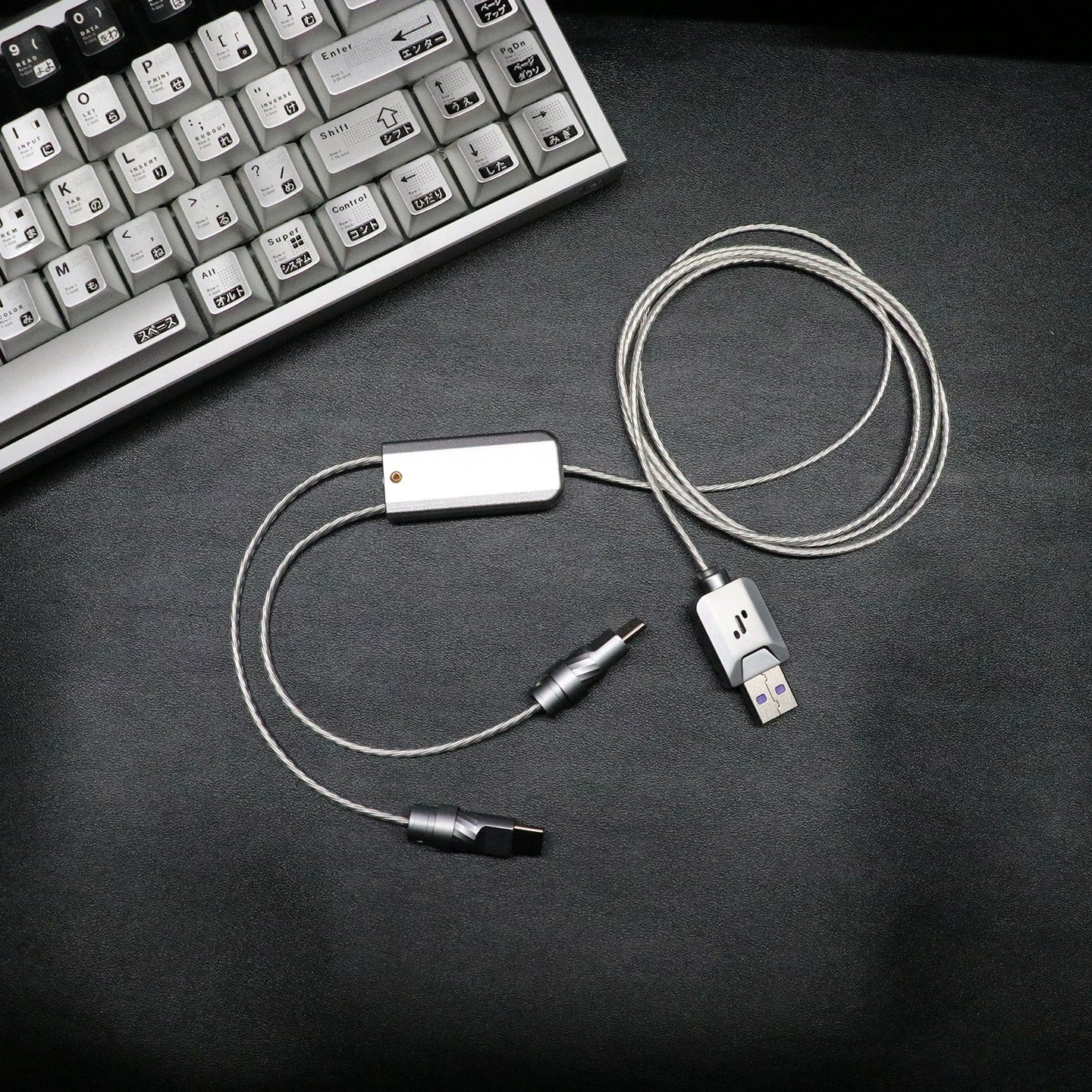 Fine silver flexible wire aviation plug wire, keyboard cable 8K keyboard custom data cable, Handmade data cable for mechanical keyboard, customized keyboard cable