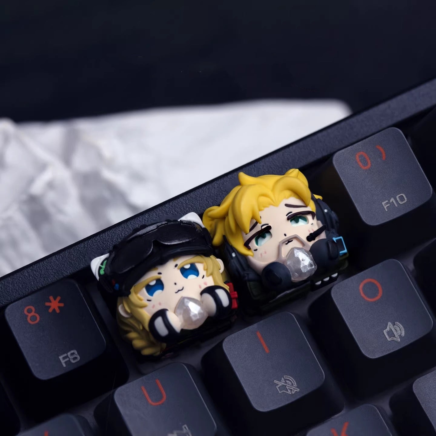 Delta Force，Delta Action，Multi colored Resin Personalized Keycaps, Game Anime Prop Handmade Decorative Keycaps