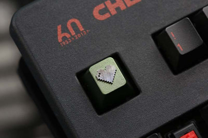 love ❤ Pixel style, metal CNC, aluminum alloy creative decorative keycaps