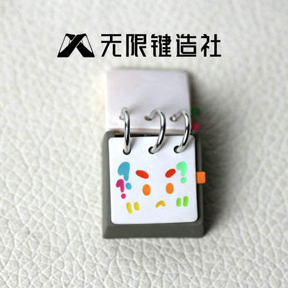 Calendar series cute personalized keycaps original design healing series multi-color resin molding mechanical keyboard decoration keycaps replaceable artistic keycaps