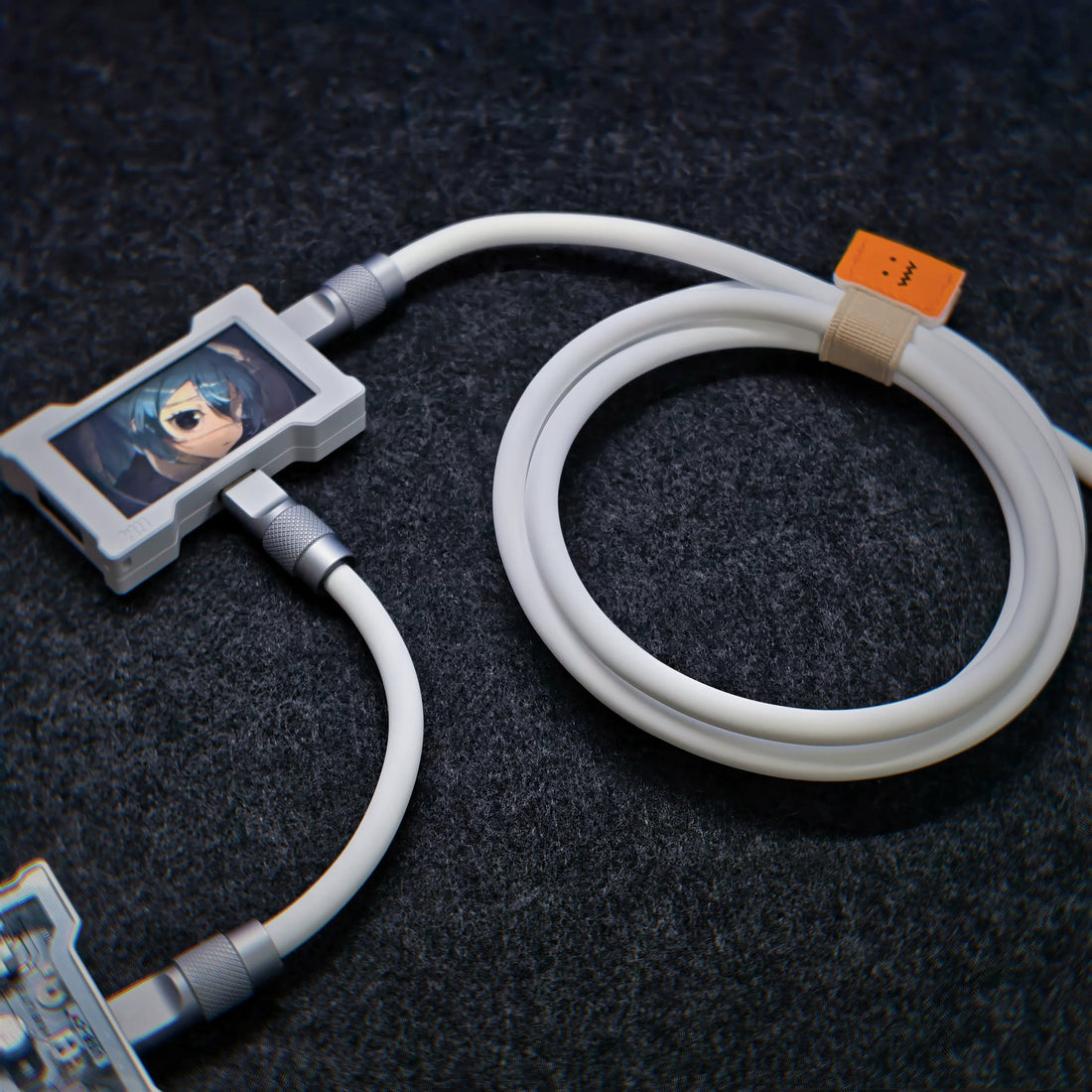 Pure copper core genuine skin friendly silicone aviation plug plug HUB cable, keyboard connection cable 8K return rate e-sports game keyboard data cable Type-C-Type-C