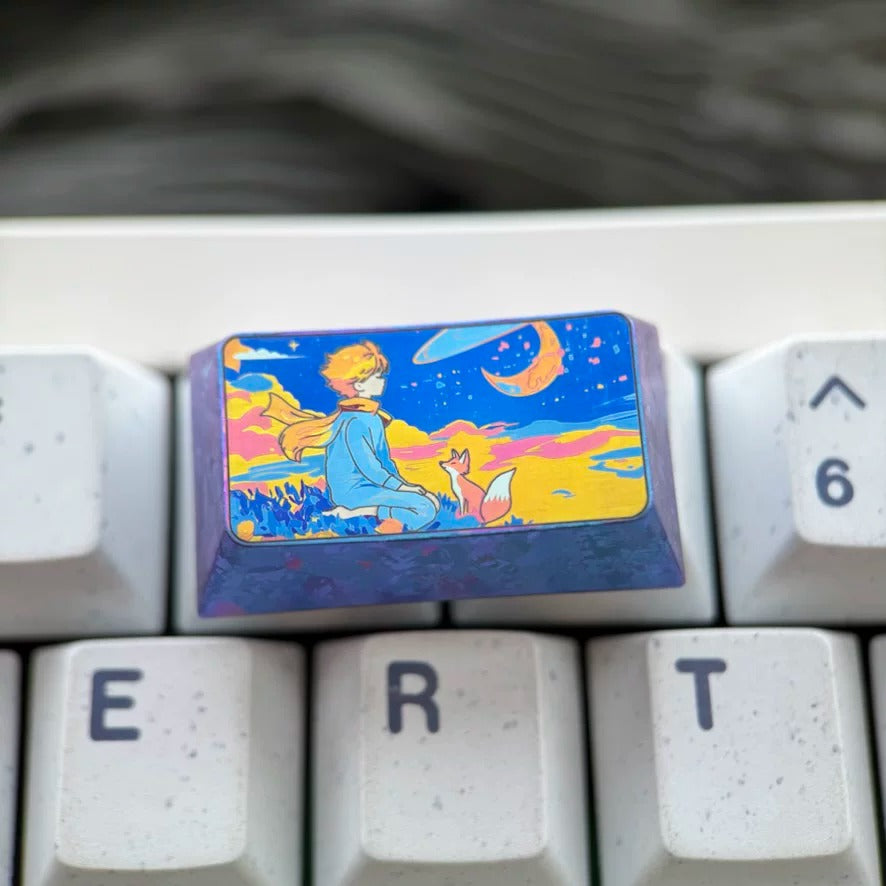 The Little Prince theme, titanium alloy large key combination set, fairy tale anime romantic theme design personalized keycaps