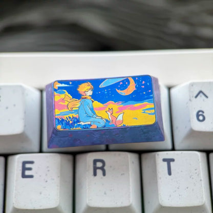 The Little Prince theme, titanium alloy large key combination set, fairy tale anime romantic theme design personalized keycaps