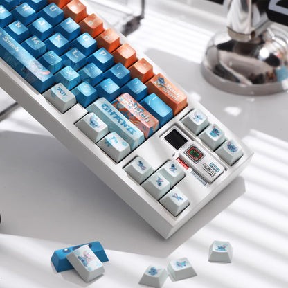 Lilo&amp;Stitch theme, Stitch PBT material, sublimation， Personalized keycap set, original factory height mechanical keyboard decorative keycap set