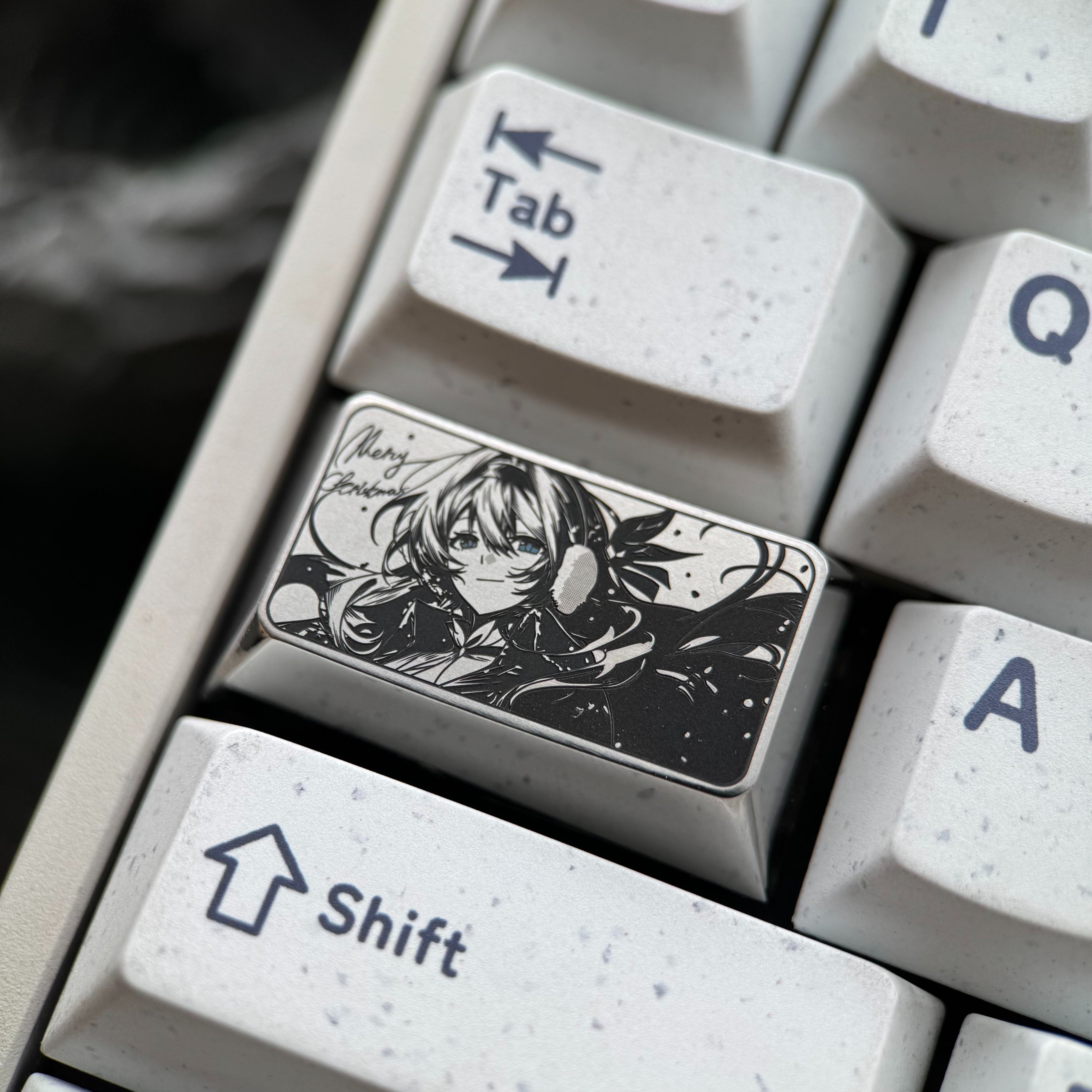 Honkai: Star Rail, Firefly, 1.5U/1.75U titanium alloy precision carved personalized keycaps, anime and game culture creative mechanical keyboard art decorative keycaps