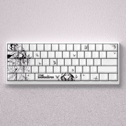 Wuthering Waves series, The Shorekeeper theme, original high PBT material compatible MX switch mechanical keyboard, anime game theme set keycaps, mechanical keyboard replacement keycap set