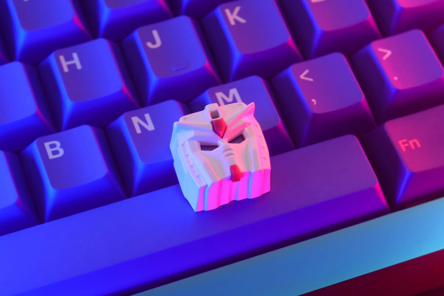 Mobile Suit Gundam， Aluminum alloy CNC personalized keycaps, metal anime decorative art keycaps