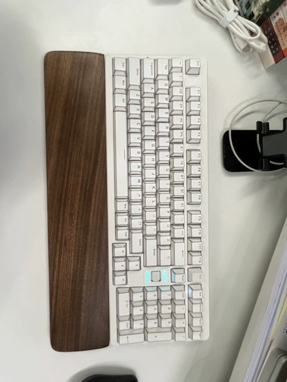 Solid Wood Wristrest, Customized Wood Material Keyboard Hand Support Palm Rest, Keyboard Peripheral Accessories
