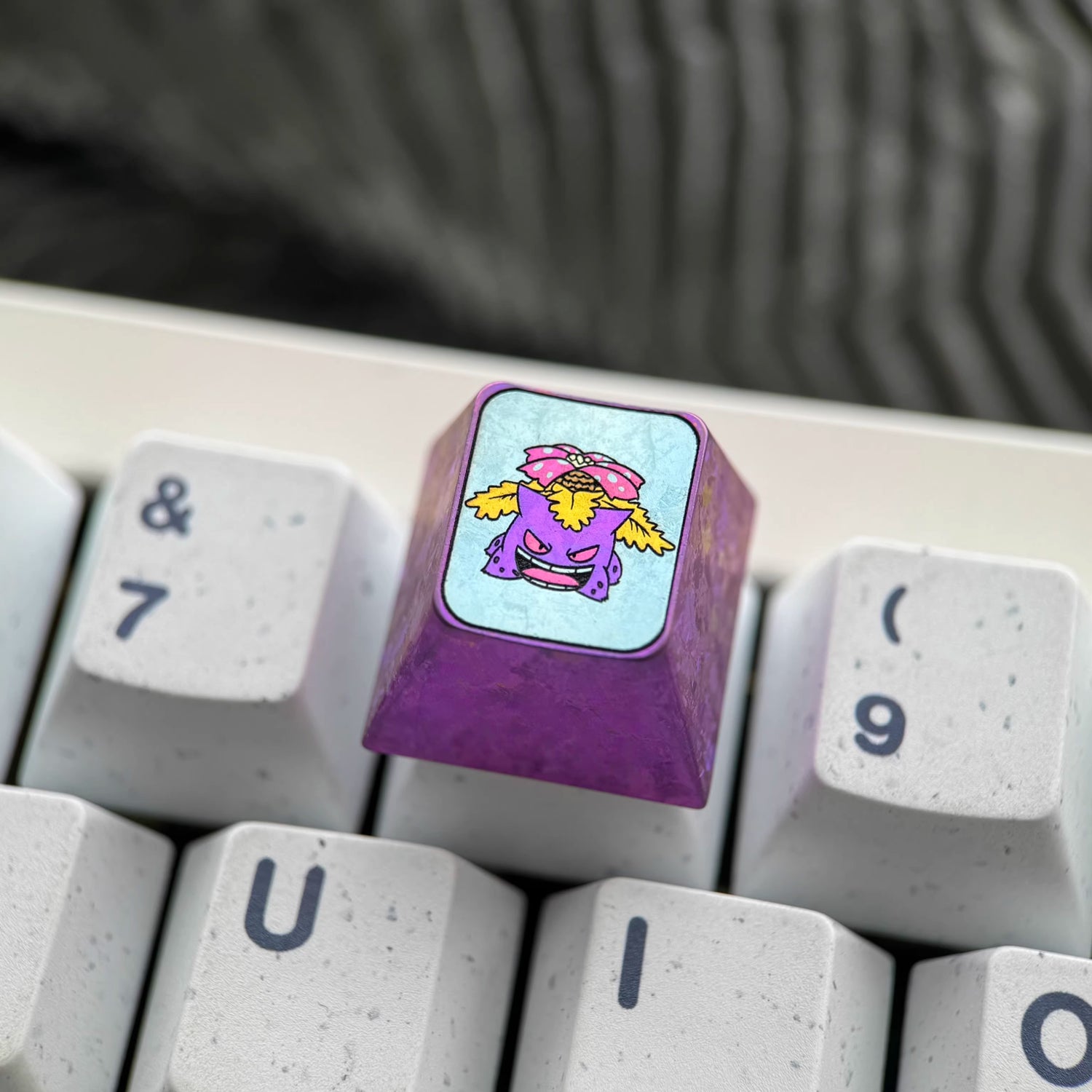Pok é mon series, Gengar combination 1U titanium alloy personalized keycaps, anime and game culture creative and quirky decorative keycaps