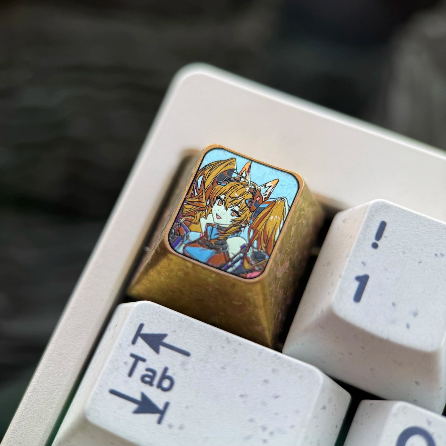 Arknights: Endfield Theme, 1U Titanium Alloy Custom Keycaps, Anime &amp; Gaming Cultural Creative Mechanical Keyboard Decor Keycaps