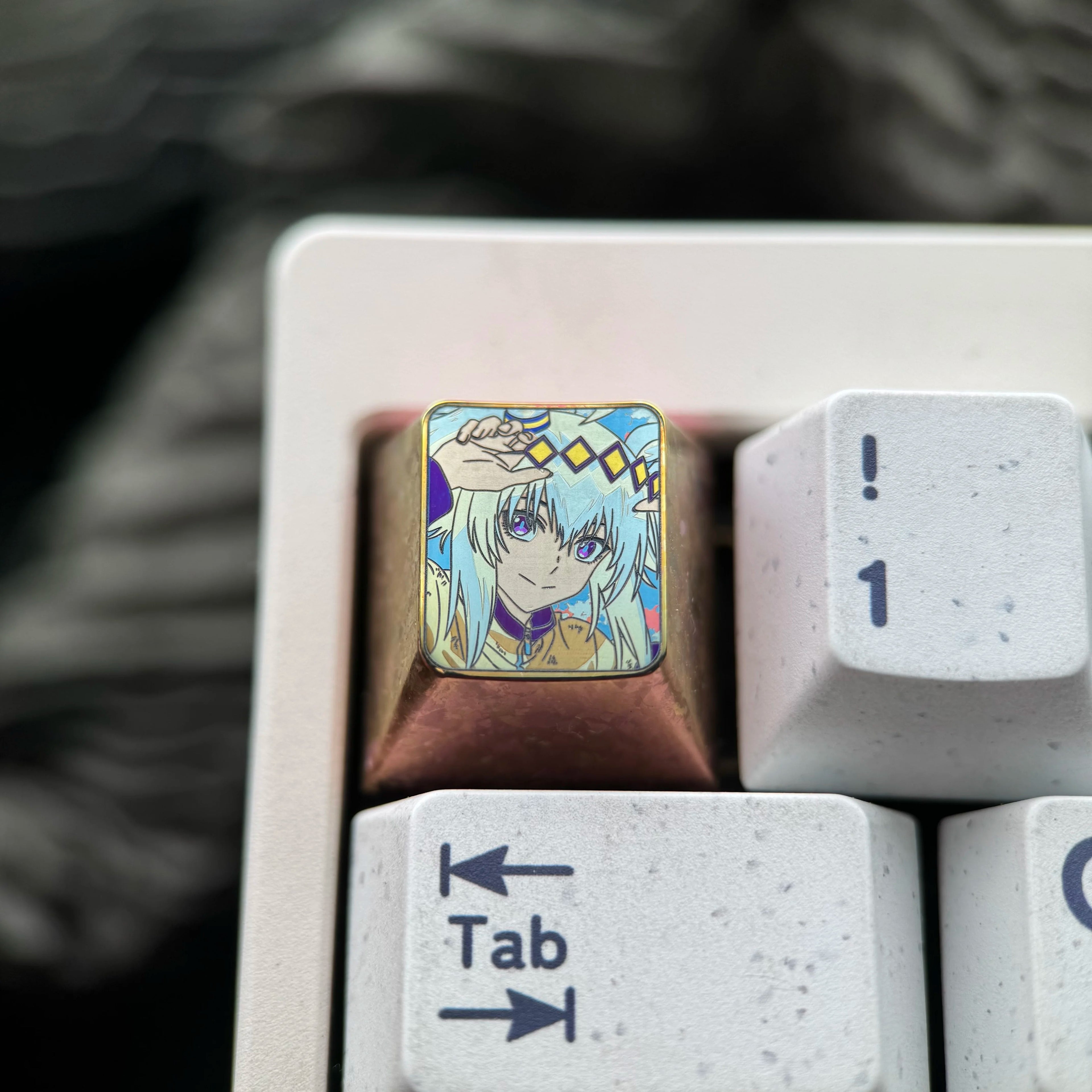 Umamusome: Pretty Derby theme, 1U titanium alloy personalized keycaps, innovative products in anime and gaming culture, mechanical keyboard decorative keycaps