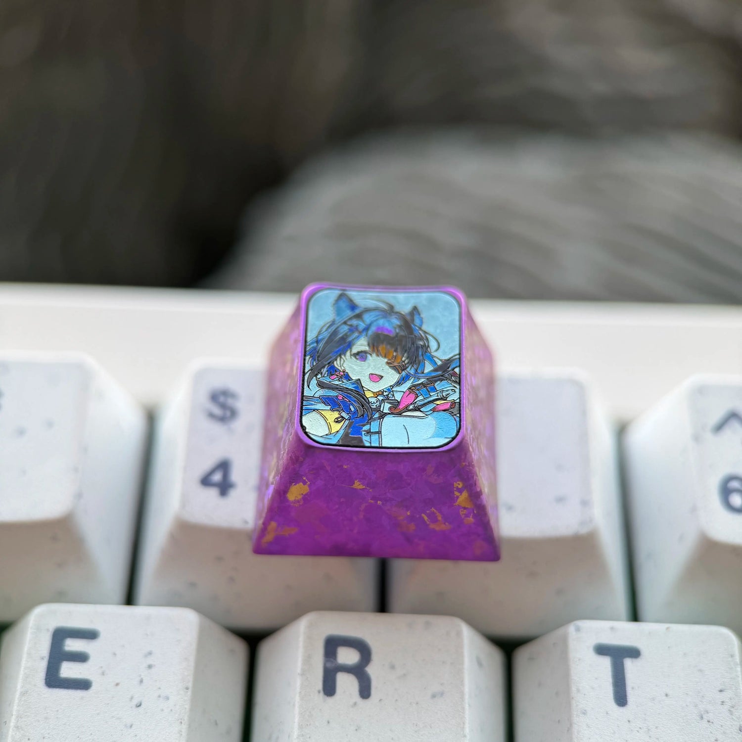 Arknights: Endfield Theme, 1U Titanium Alloy Custom Keycaps, Anime &amp; Gaming Cultural Creative Mechanical Keyboard Decor Keycaps