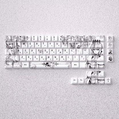 Fate/stay night series, Altria Pendragon/saber theme, original high PBT material compatible MX switch mechanical keyboard, anime and game theme keycap set, mechanical keyboard replacement keycap set