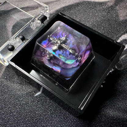 CH, Crystal drops of glue series, trendy fashion items, personalized keycaps, handmade keycaps