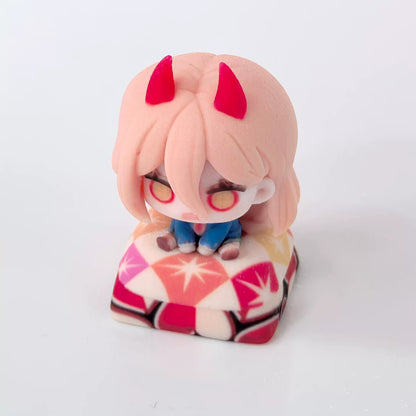 Chainsaw Man Theme Series, 3D Color Printed Resin Personalized Keycaps, Anime Game Cultural Creative Products Mechanical Keyboard Decorative Keycaps