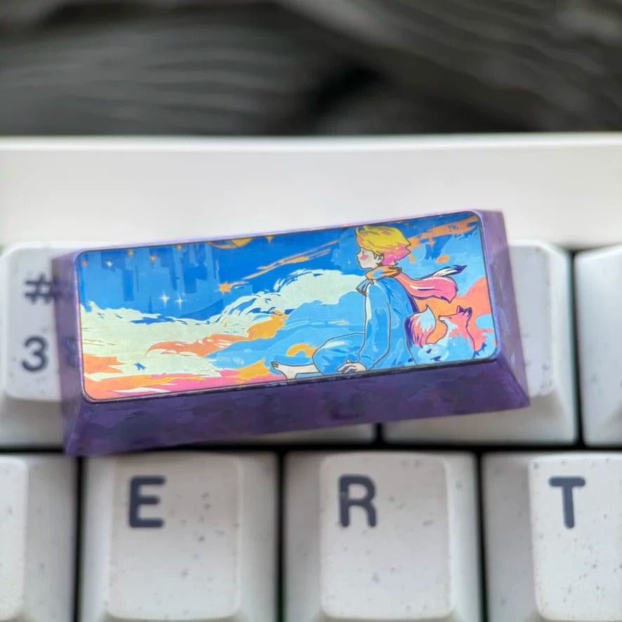 The Little Prince theme, titanium alloy large key combination set, fairy tale anime romantic theme design personalized keycaps