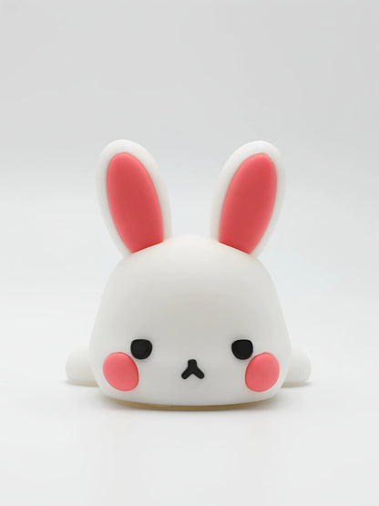 Cute Party Rabbit PLA Material, Keyboard Display Rack, Desktop Storage Rack, Computer Desktop Beautification Decoration, Mechanical Keyboard Bracket