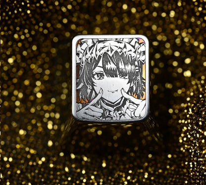 Zenless Zone Zero，Ellen Joe，1 U titanium alloy metal personalized keycaps, anime oil painting cultural creative keycaps, mechanical keyboard artistic decorative keycaps