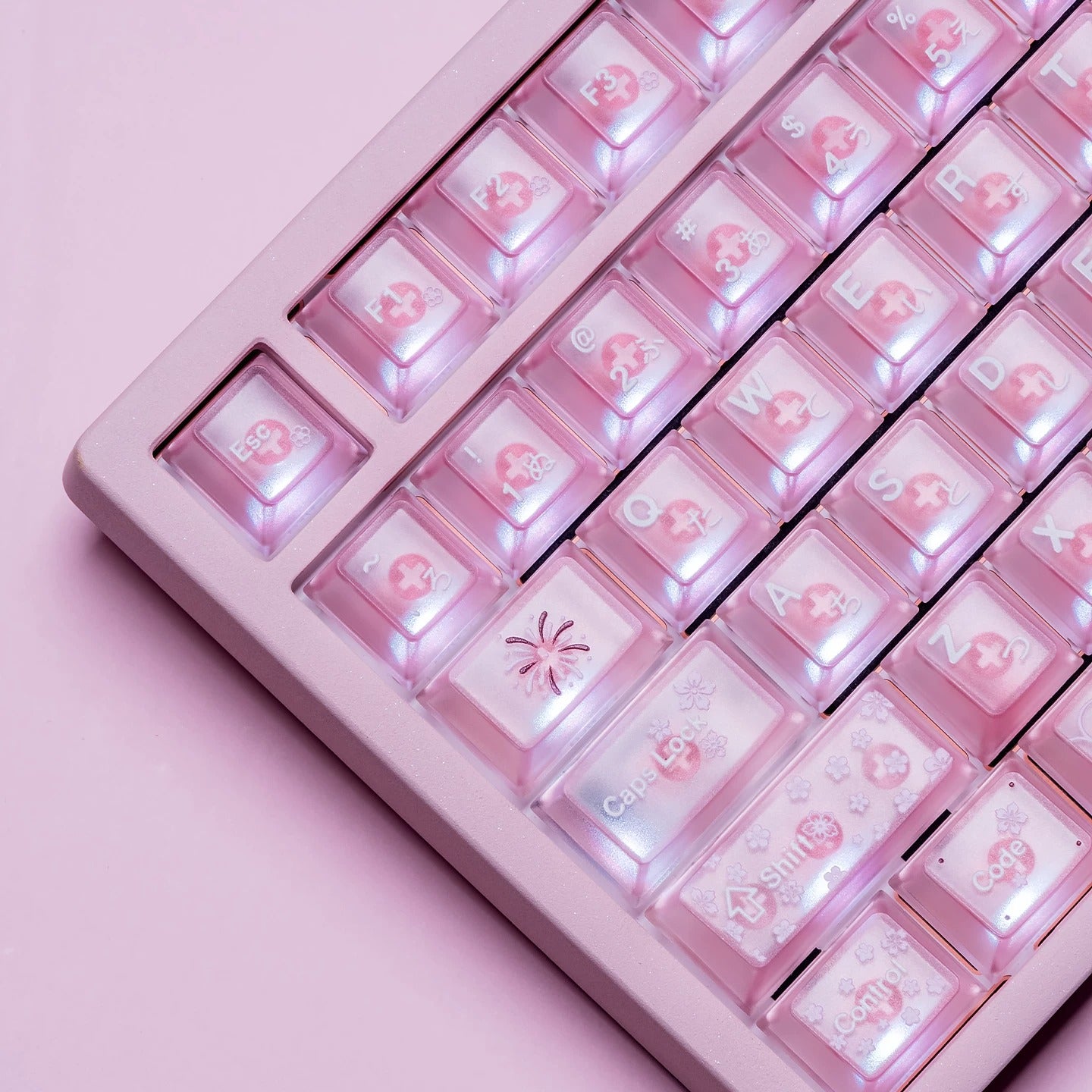 Spring and Jingming Black Theme Theme, Keycap Set PBT/PC Metallic Texture personalized keycap set, , compatible with 61/64/68/75/84/87/104 mechanical keyboard
