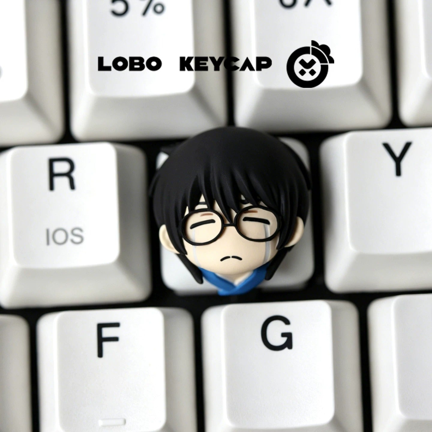 Gintama series design,  multi-color resin personalized keycaps, mechanical keyboard creative decorative keycaps artisankeycaps