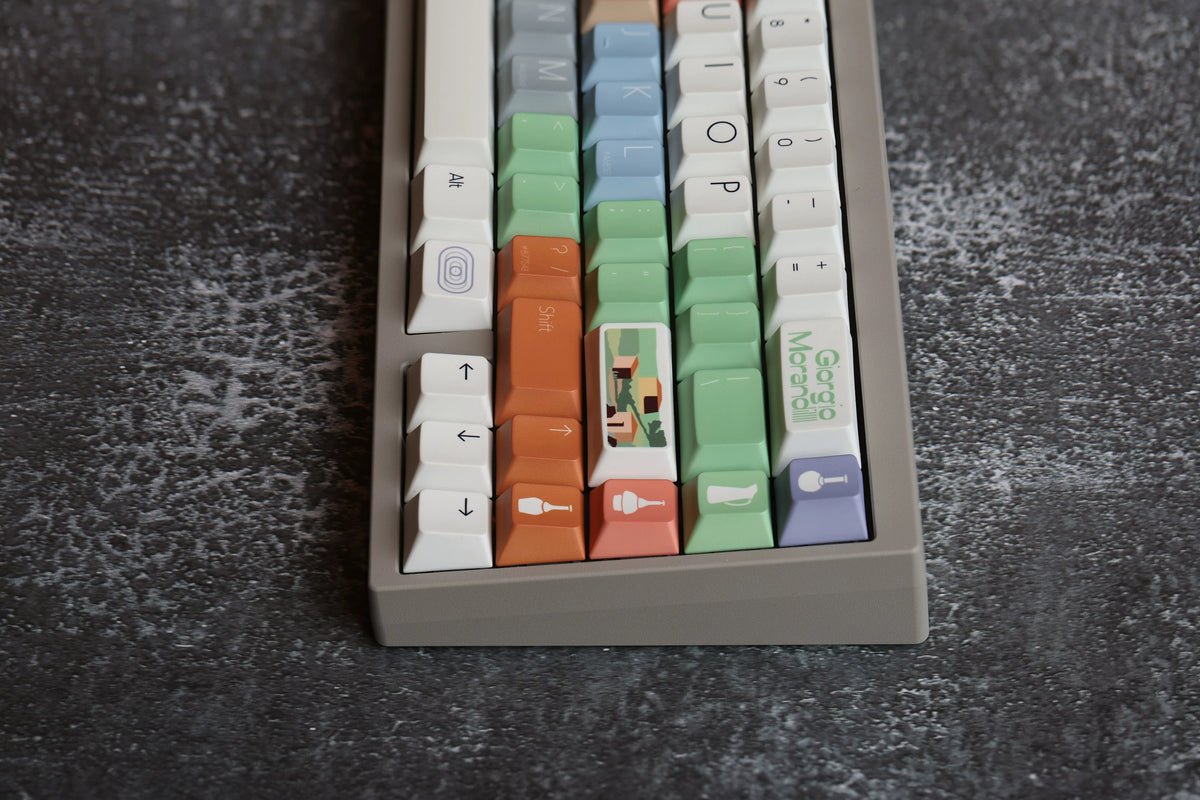 Morandi color scheme, PBT material Mechanical Keyboard Replacement Keycap Set, Compatible with 61/64/68/75/84/87/104 Key Mechanical Keyboard Keycap Set