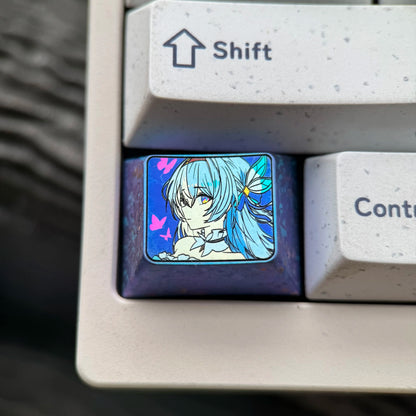 Honkai: Star Rail, Firefly, 1.25U titanium alloy personalized keycaps, game creative cultural mechanical keyboard decorative keycaps, metal art keycaps