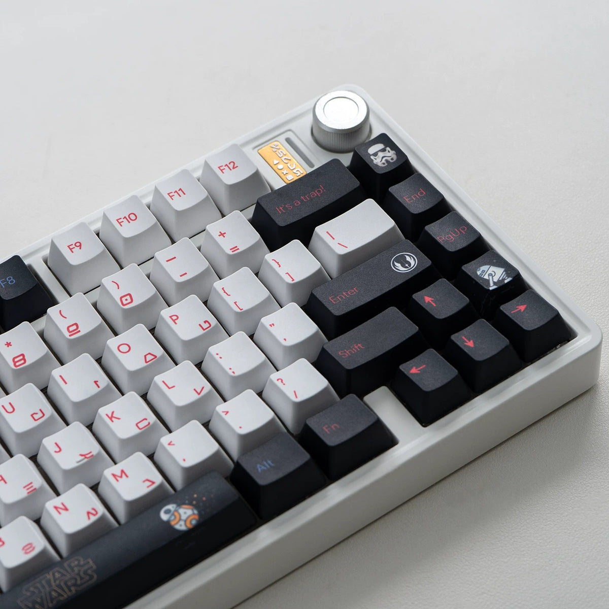 Star Wars Theme PBT Material, Science fiction movies, creative keycap designs for TV series, Mechanical Keyboard Replacement Keycap Set, suitable for 61/64/68/75/84/87/104 Key Mechanical Keyboard