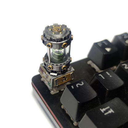 Resident Evil themed resin coated bio gene spiral personalized keycaps, mechanical keyboard decorative keycaps