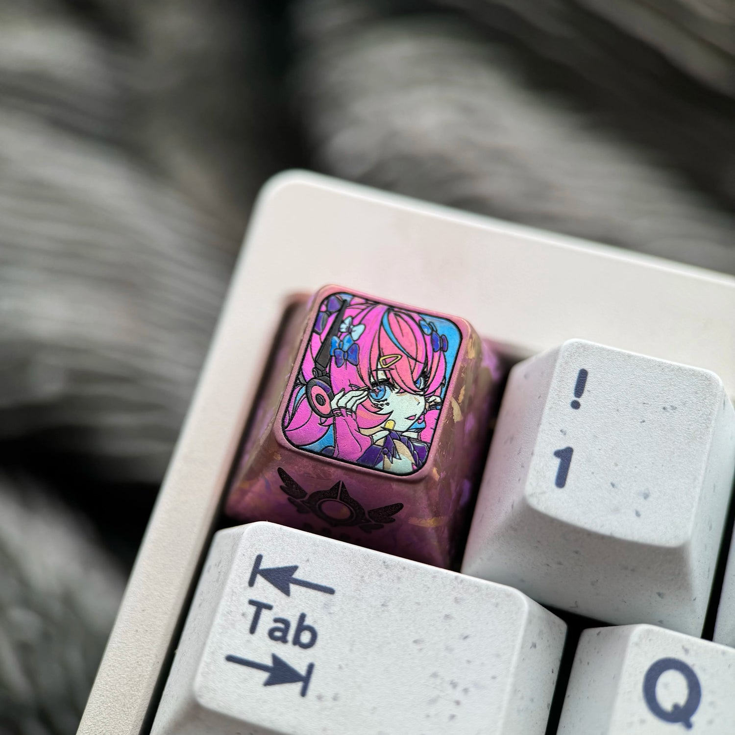 Zenless Zone Zero， Colorful version Angels of Delusion1U titanium alloy personalized keycaps, anime and game cultural creative keycaps, mechanical keycaps decorative keycaps