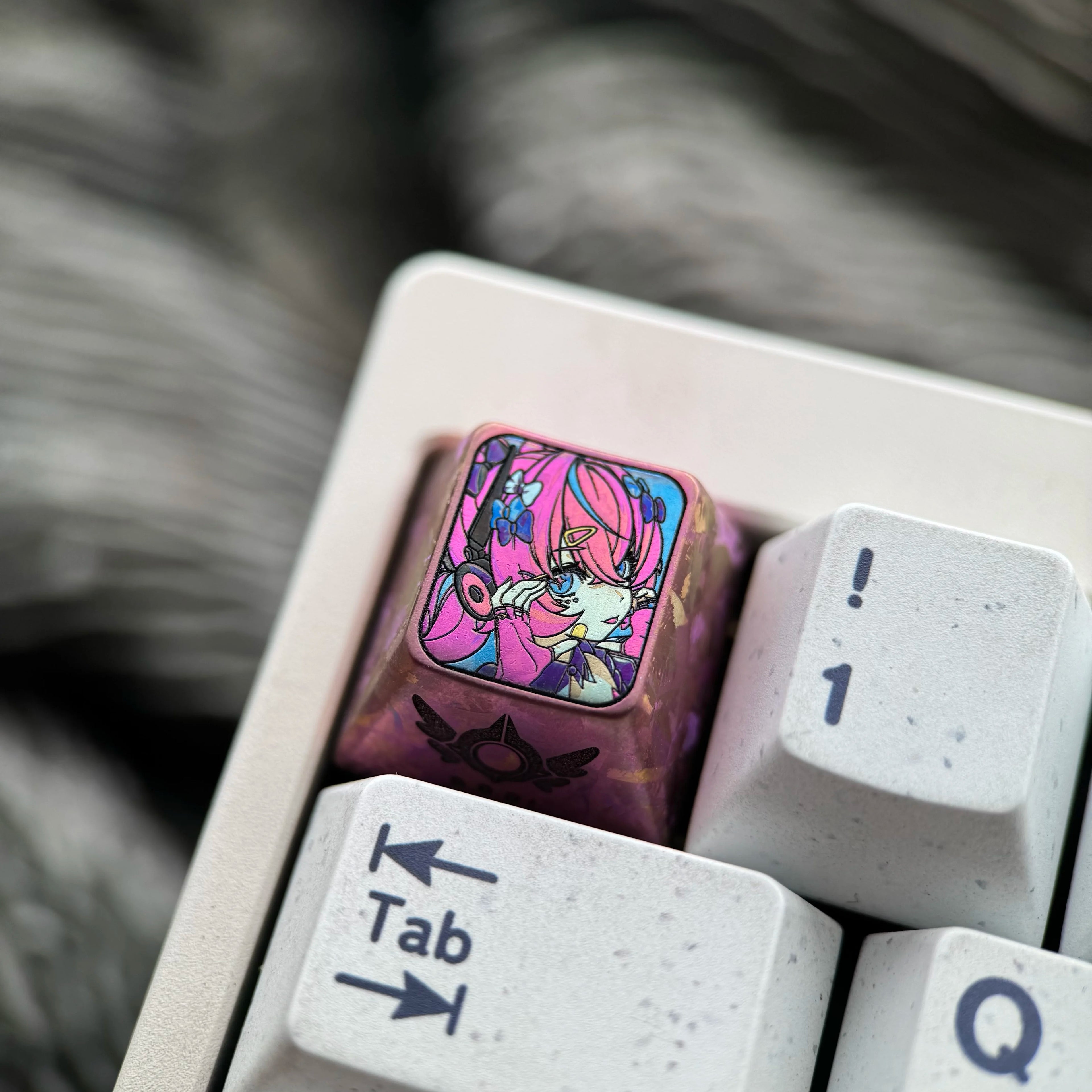 Zenless Zone Zero， Colorful version Angels of Delusion1U titanium alloy personalized keycaps, anime and game cultural creative keycaps, mechanical keycaps decorative keycaps