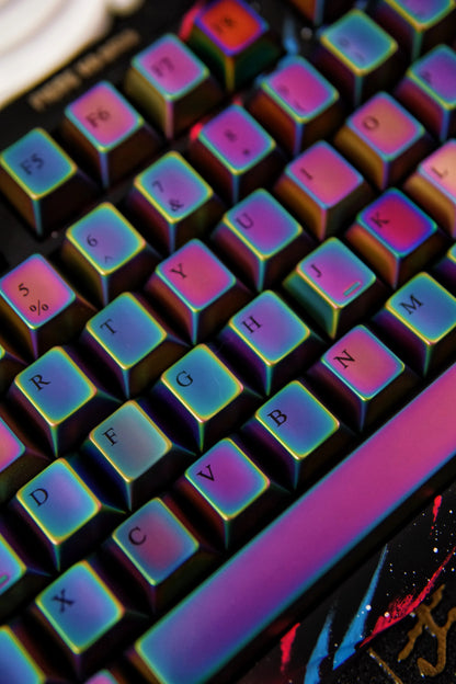 Colorful set personalized keycaps, zinc alloy colored metal decorative keycaps, customized keycaps