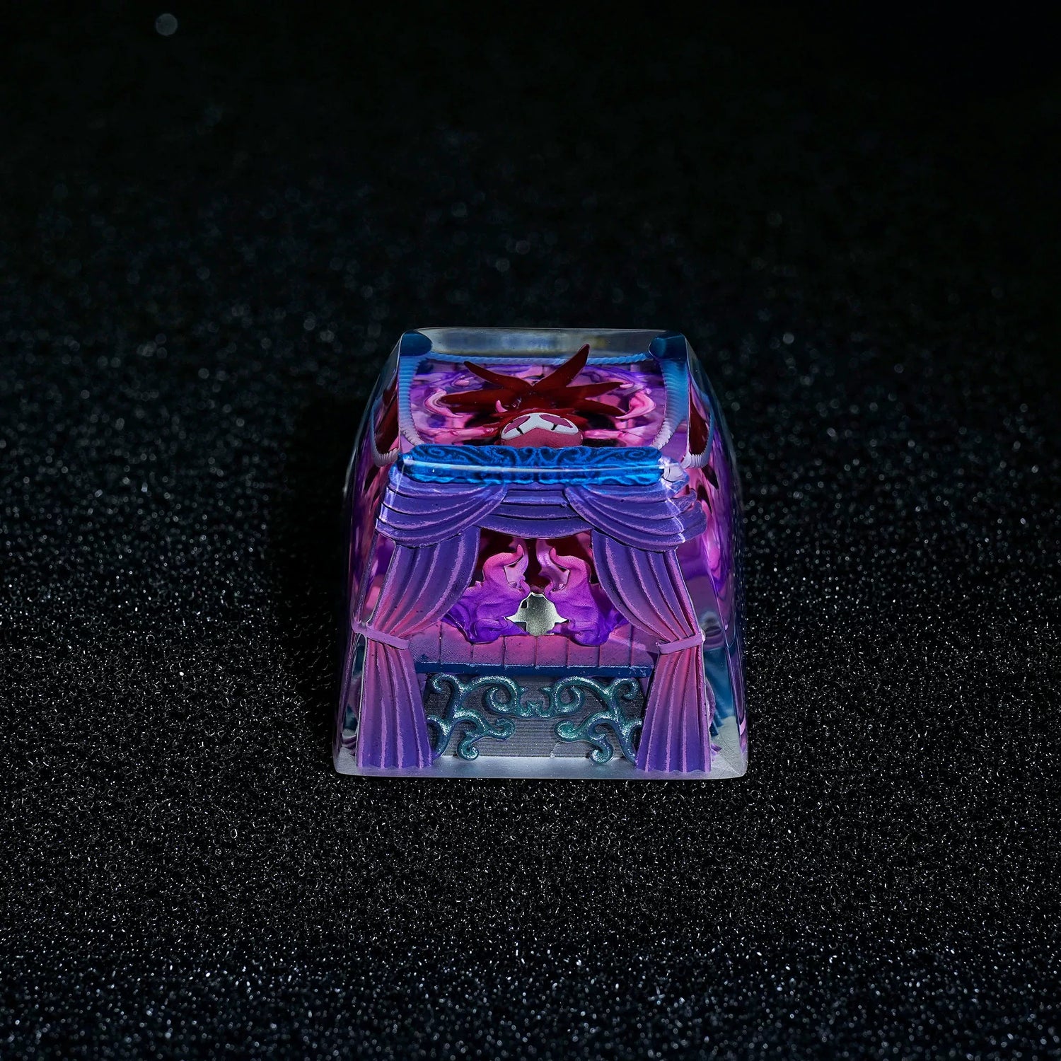 Hollow Knight, Grimm, Crystal Resin Personalized Keycaps, Anime Game Culture Creative Resin Keycaps, Mechanical Keyboard Art Decorative Keycaps