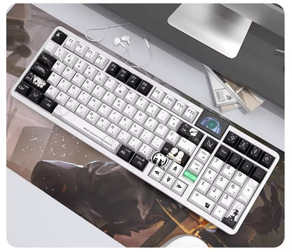 NieR: Automata theme, black and white PBT material personalized keycap set, game culture creative decorative keycaps