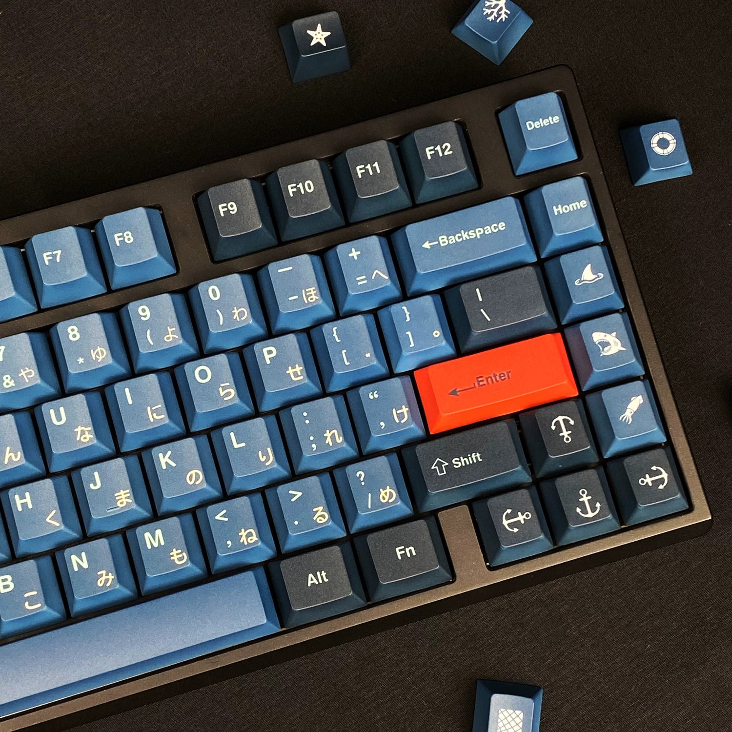 De profundis theme, PBT material personalized keycap set, movie anime and games cultural creative decoration keycap set, compatible with 61/64/68/75/84/87/104 mechanical keyboard