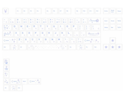 Yosuga no Sora, Kasuga Sora Theme Design Set Anime Game Personalized Keycaps Original Factory Height PBT Compatible 60 63 64 65 68 75 87