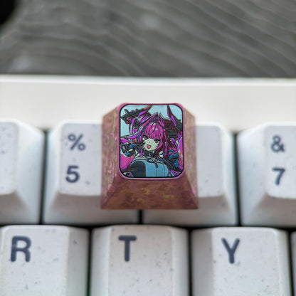 Arknights: Endfield Theme, 1U Titanium Alloy Custom Keycaps, Anime &amp; Gaming Cultural Creative Mechanical Keyboard Decor Keycaps