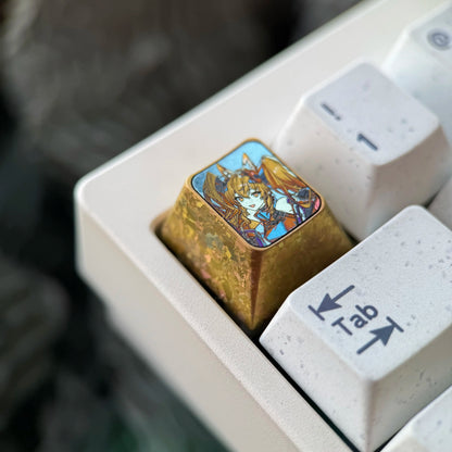 Arknights: Endfield Theme, 1U Titanium Alloy Custom Keycaps, Anime &amp; Gaming Cultural Creative Mechanical Keyboard Decor Keycaps