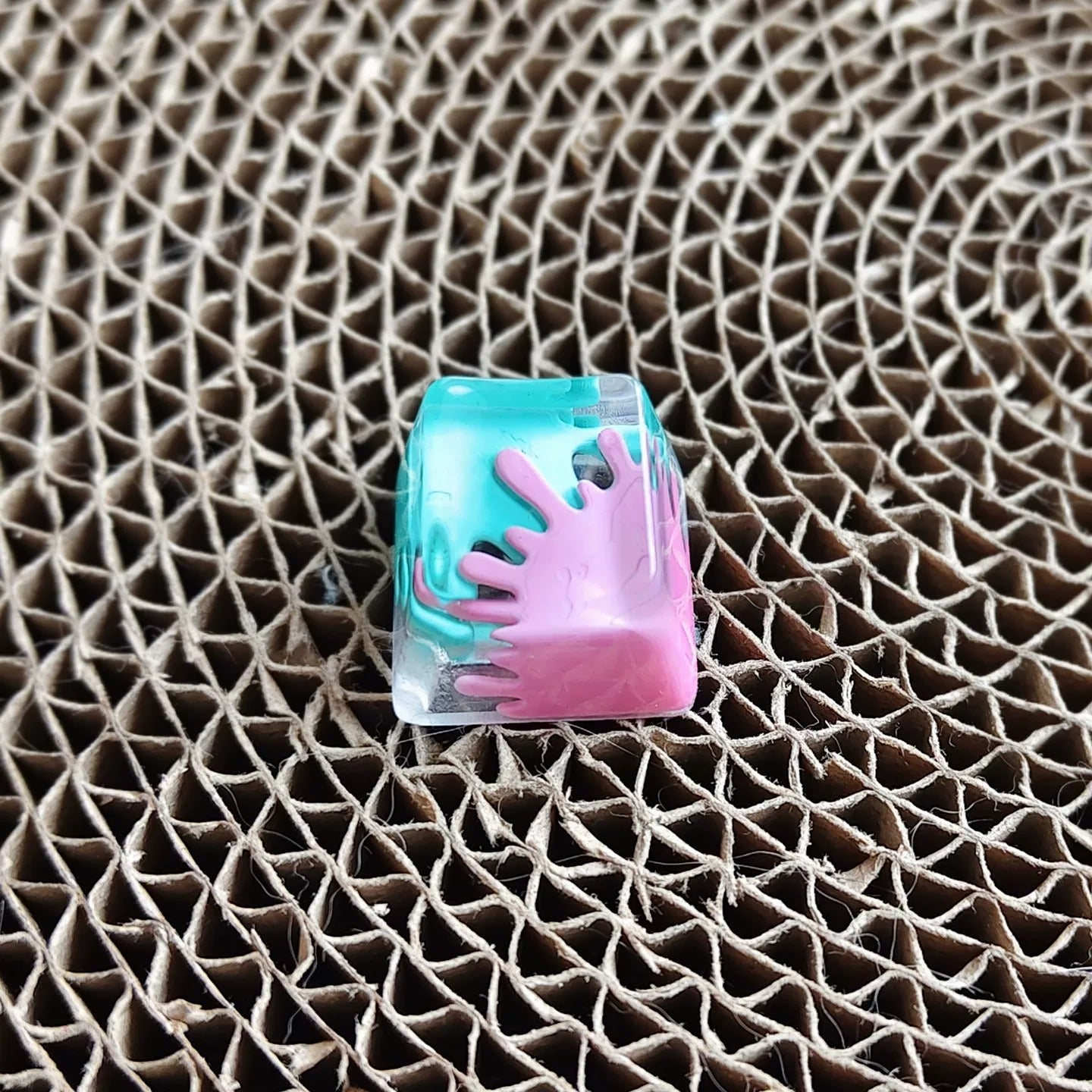 Splatoon theme, inkjet/graffiti, crystal resin personalized keycaps, game culture creative keycaps, Mechanical keyboard decorative keycaps