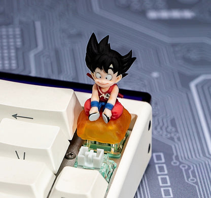 Dragon Ball, Son Goku, 3 D printing, not corroded or faded, three-dimensional modeling, anime, gaming, cultural creativity, personalized keycaps, mechanical keyboard decoration keycaps