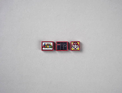 Metal enamel material, 1U/1.25U Mario themed set, anime and game creative metal custom decorative keycaps
