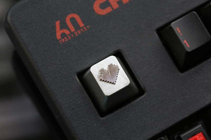 love ❤ Pixel style, metal CNC, aluminum alloy creative decorative keycaps