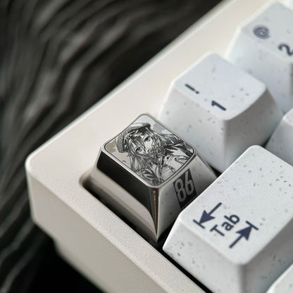 86eightysix，Vladilena Milize， 1U titanium alloy personalized keycaps, game creative cultural mechanical keyboard decorative keycaps
