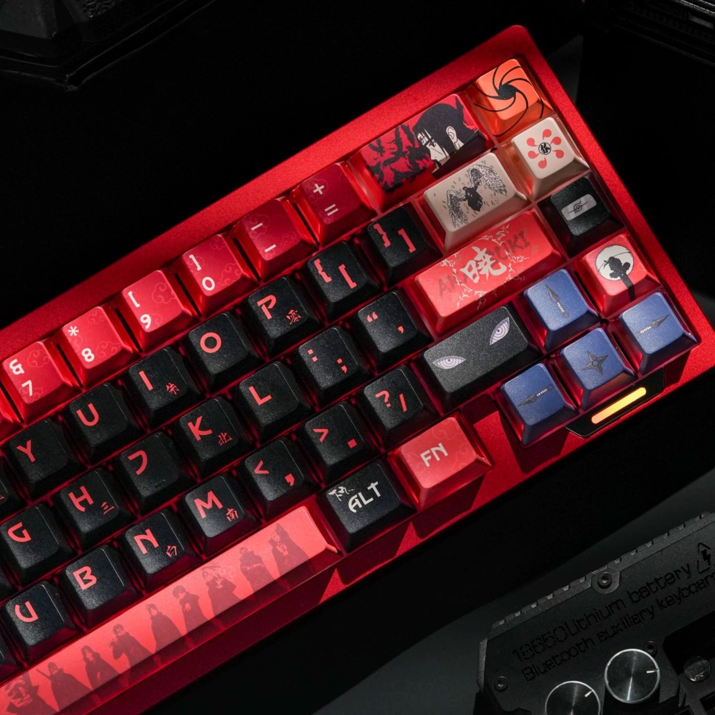 Naruto series, Akatsuki themed keycaps， PBT material personalized