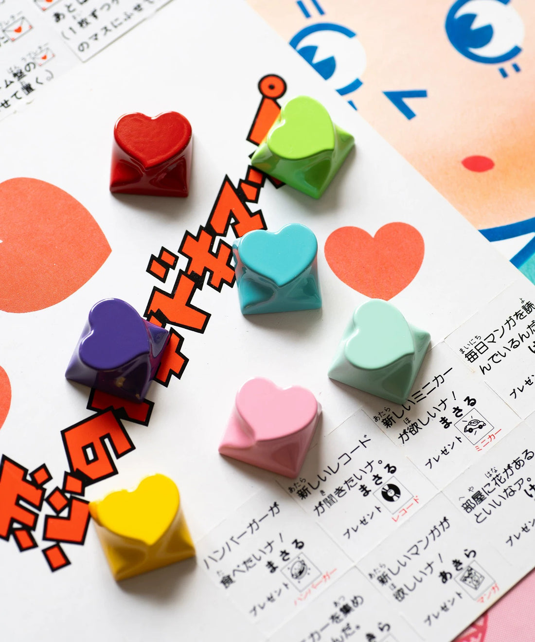 Original heart-shaped personalized Sweet Heart asymmetrical heart-shaped baked paint keycap aluminum alloy CNC machining personalized keycap