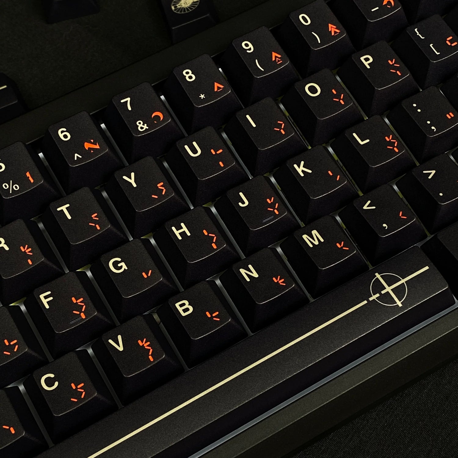The Predator theme design replaces keycaps, PBT material material personalized keycap set, Anime movie keycap set, compatible with 61/64/68/75/84/87/104 mechanical keyboard replacement keycap