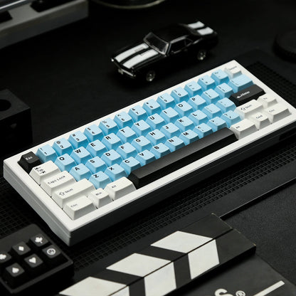 Cloud and Rain Theme Design Keycap Set, PBT Double Color Injection Molding  Personalized Keycap Set, Compatible with 61/64/68/75/84/87/104 Key Mechanical Keyboard
