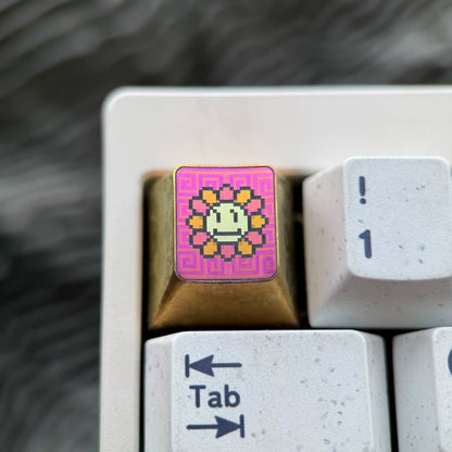 Sunflower, Sunflower series 14 models to choose from, 1U titanium alloy personalized keycaps, fashionable and trendy items, mechanical keyboard artistic decorative keycaps.
