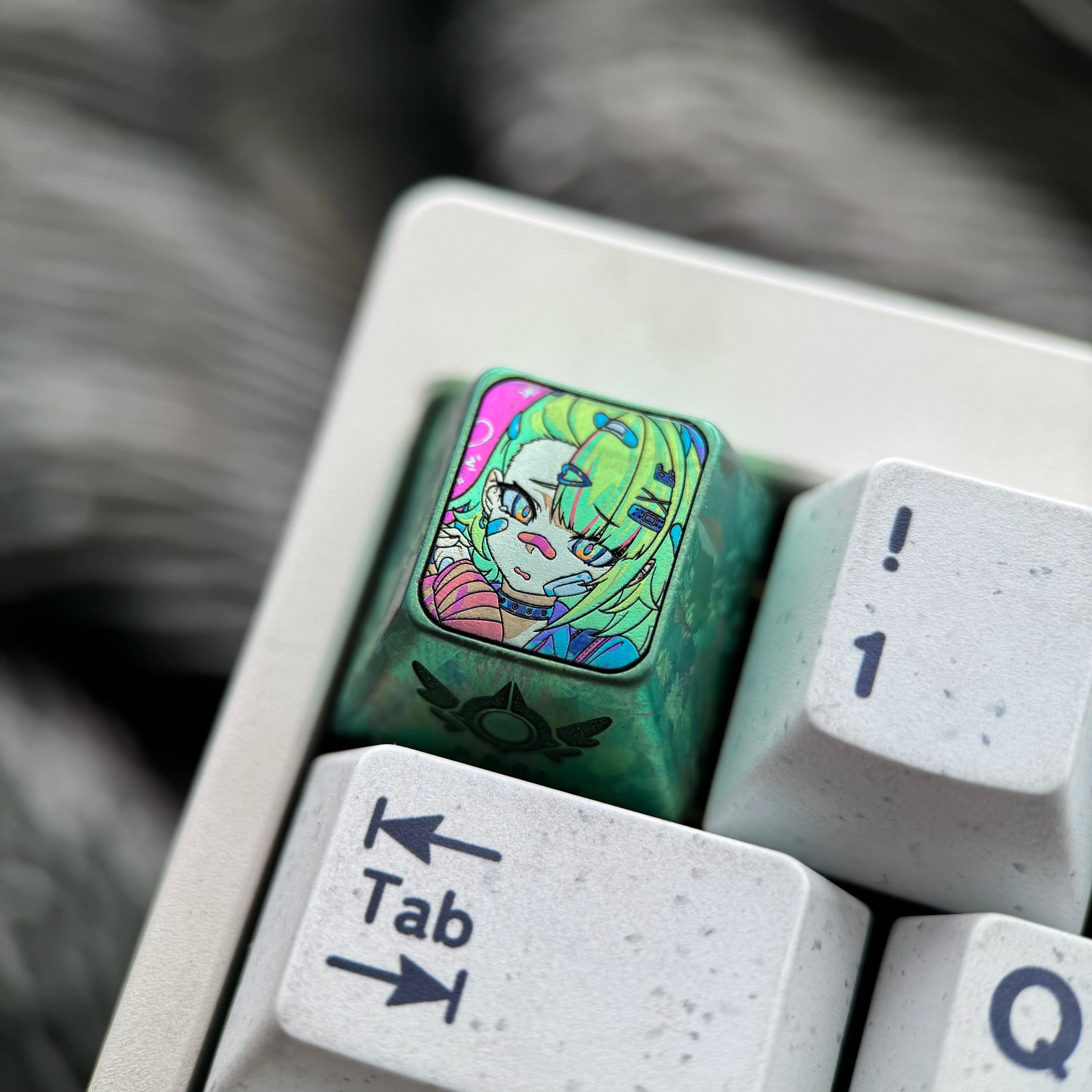 Zenless Zone Zero， Colorful version Angels of Delusion1U titanium alloy personalized keycaps, anime and game cultural creative keycaps, mechanical keycaps decorative keycaps